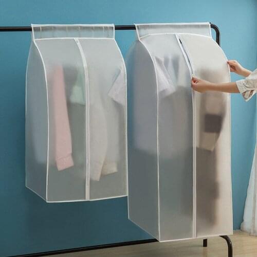 Dustproof Cloth Cover Bags Transparent Wardrobe Storage Bag Dust Cover Clothes Protector Garment Suit Coat Organizer Dust Cover