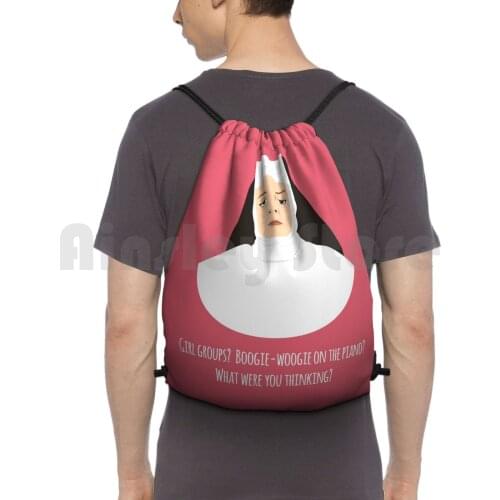 Boogie Woogie Reverend Mother Backpack Drawstring Bag Riding Climbing Gym Bag Maggie Rogers Smiths Reverend Mother Sister