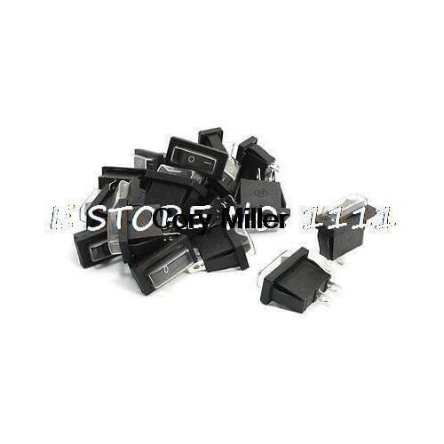 SPST 2-Terminals Black Waterproof Boat Rocker Switch AC 250V 15A 125V 20A