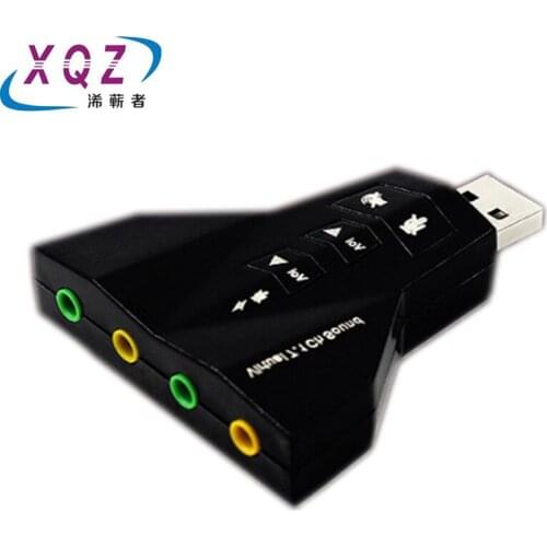 USB sound card 4port USB2.0 to 3.5mm sound card USB to earphone+microphone 3.5mm USB to 3.5mm split USB to mic+earphone