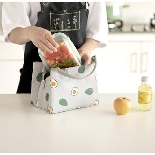 Thickened Aluminum Foil Canvas Cold Insulation Outdoor Work Lunch Bag Lunch Bag Handbag Small Portable Insulated Cooler 2021
