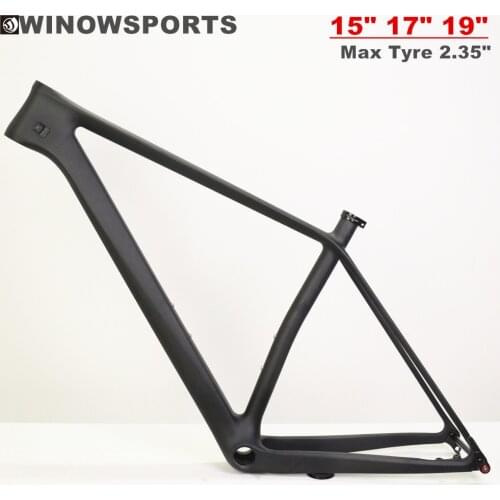 WINOWSPORTS 2019 Full Carbon T800 Super Light 29ER Boost MTB Frame 960g BB92 Max Tire 2.35" UD Matte mtb boost plus frame 29