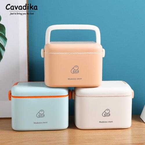 New Family Medicine Cabinet Home High Capacity Medicine Storage Box Portable Small First Aid Kit Medicine Organizer Storage Bins