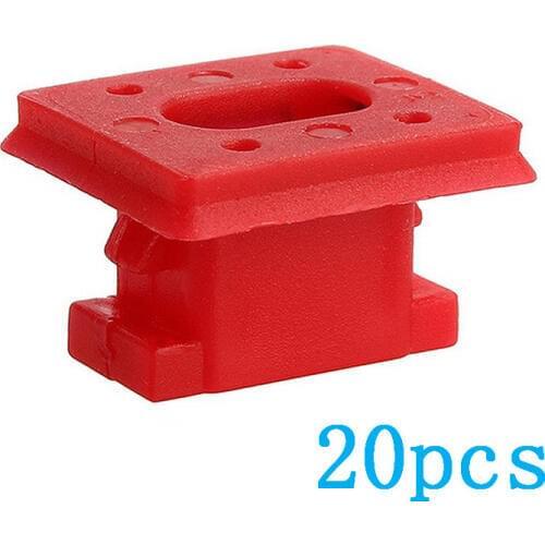 20pcs/set Dashboard Dash Trim Strip Clips Red Insert Grommets Fit For BMW E46 E65/E66 E83N Interior Panel Fixing Buckles