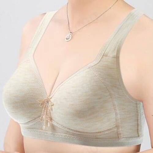 Plus Size Women Wire Free Bra Sports Underwear Mesh Breathable Hole Large Size Bra Vest Bralette Lingerie Ladies Comfortable Bra