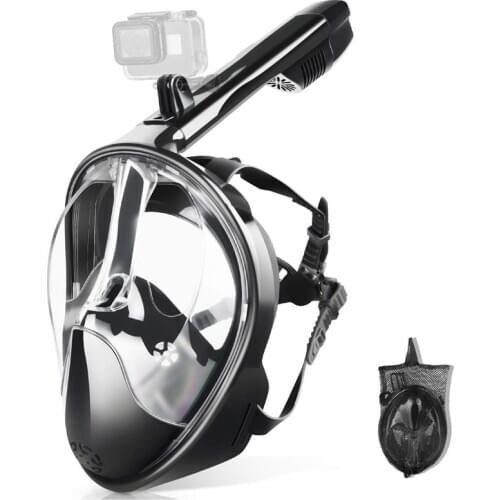 2020 New Adult Full Dry Swimming Mask Silicone Men Women Anti-Fog Snorkeling Masks Single Breathing Tube Diving Equipment