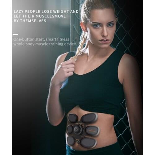 2021 Smart EMS Muscle Stimulator Shaping Patch Sliming Trainer Unisex Host Muscle ABS Abdominal Muscle Training Stimulator
