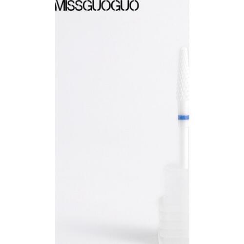 Missguoguo 1pc Medium Ceramic drill bits for nails Polish Cuticle Burr Electric Milling Cutters Manicure Drill Accessories