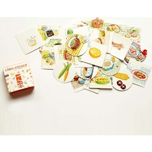 40pcs/pack cute Eating alone Memo pad Stickers Posted It Kawaii Planner Scrapbooking Stationery Sticker Escolar School Supplies