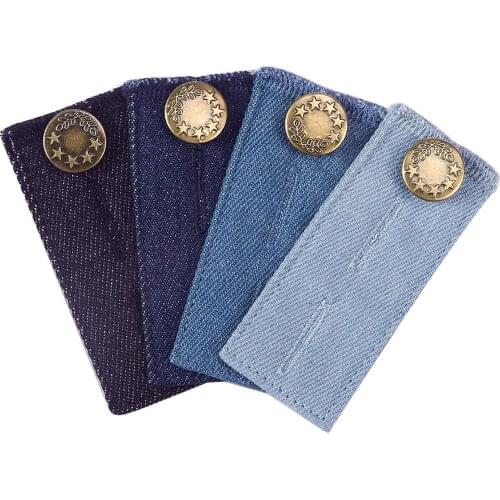 4x Buttons Extender Waistband Extenders Jean Waist Extenders for Men Women