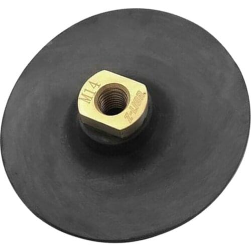 5'' Rubber Back Holder/Backer Pads Thread Diameter For Diamond Polishing Pads Hook&Loop Thread Rubber Connetor Tools
