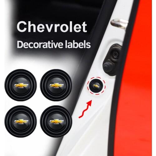 4Pcs Car Door Trunk PVC Shock-Absorbing Anti-Noise Gasket Stickers For Chevrolet Equinox Cruze Captiva Spark Z71 Aveo Camaro