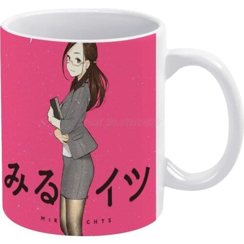 Miru Tights Yuiko White Mug Custom Printed Funny Tea Cup Gift Personalised Coffee Mug Yuiko Okuzumi Miru Anime Schoolgirl Anime