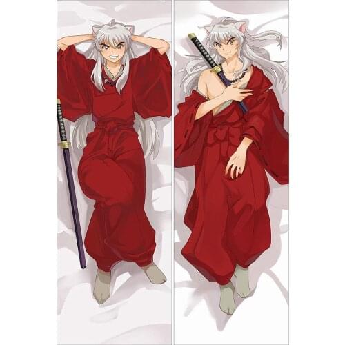 Japanese Anime Inuyasha Male Pillow Cover Hugging Body Pillowcase Double Different Side Printed Dakimakura Pillow Case cover