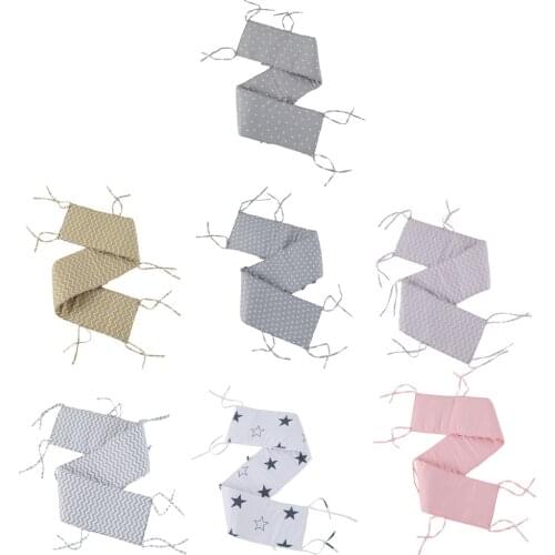 Baby Nursery Crib Bed Thicken Bumper One-piece Crib Around Cushion Cot Protector Pillows Newborns Room Decor