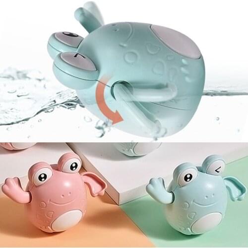 0 12 Months Baby Bath Toys for Kids Swimming Pool Water Game Wind-up Clockwork Animals Frog for Children Water Toys Gifts