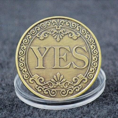 Two-sided Yes or No Commemorative Coin Collection Commemorative Coin Gift Challenge Coin