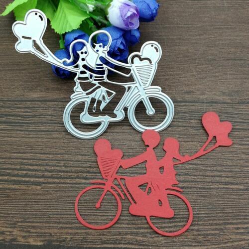 DIY Bicycle love Metal Cutting Dies Stencils For Card Making Decorative Embossing Suit Paper Cards Stamp DIY