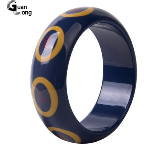 Guanlong Fashion Indian Hand Bangles For Women Wedding Acrylic Resin Ladies Bracelets And Bangles With Charms High Quality