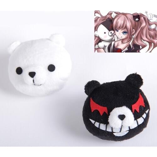 Game Danganronpa Enoshima Junko Monokuma Hairpinn Headwear Cosplay Prop Accessories