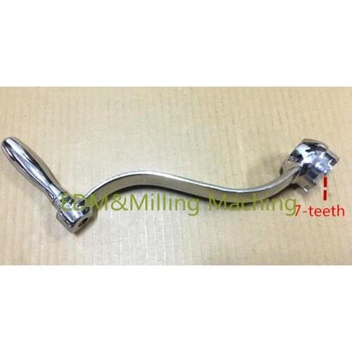 Milling Machine Part M114501 Type 7-teeth Elevating Knee Crank Handle C83+84 For CNC Milling Mill Service