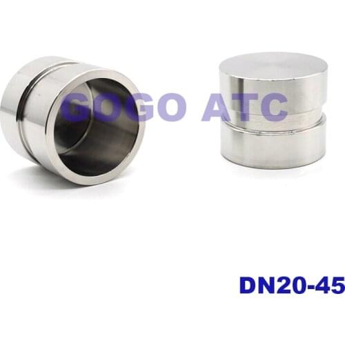 Copy Lin cap DN20-DN65 groove clamp hoop 304 head 316 plug stainless steel short tube cap