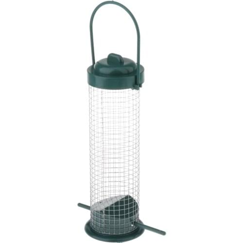 Bird Feeder - Hanging Feed Tube Holder Seed and Peanut Feeder Outdoor