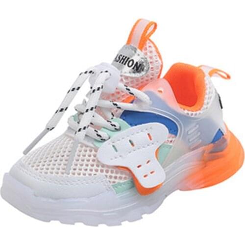 2021 Summer New Childrens Sports Shoes Boys Breathable Net Sneakers Girls Baby Shoes Single Mesh Fashion Trend Tn Sneakers