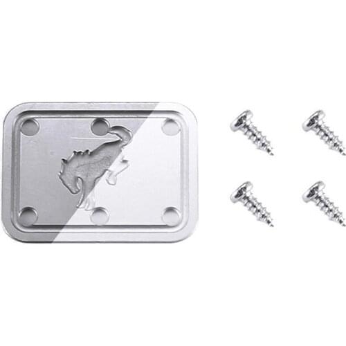 Metal Simulation Fuel Tank Cap Badge for Traxxas TRX4 92076-4 Ford Bronco Upgrade Parts