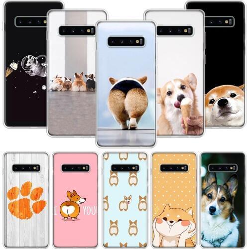 Cute Corgi Dog Case for Samsung Galaxy A51 A71 A50S A10 A20E A30 A40 A70S A90 M30S A01 A21 A6 A7 A8 A9 Plus + Phone Cover