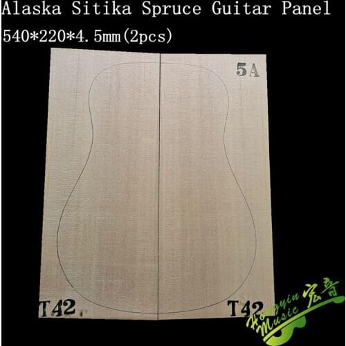 1SET AAAAA photo selection of sitka spruce guitar veneer guitar panel wool wood shandong hongyin 540*220*4.5mm