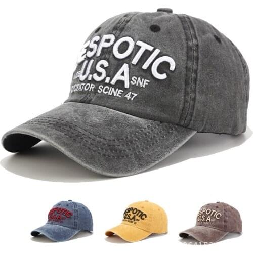 Spring New Adult Unisex Casual Cotton baseball caps Vintage Washed 3d Embroidery Trucker Snapback hats Sunhat Sport