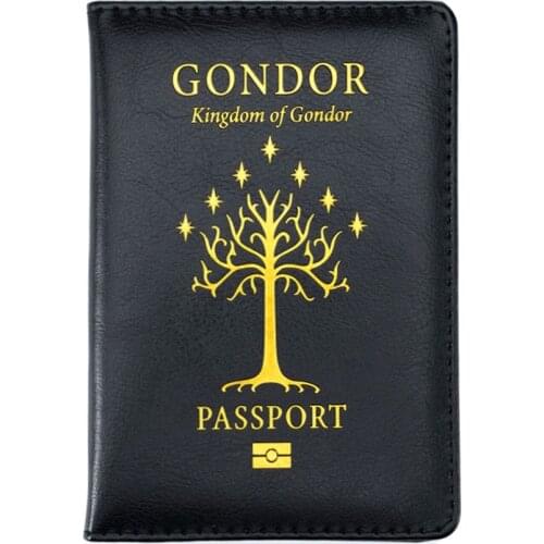 Kingdom of Gondor Passport Cover White Tree of Gondor Passport Holder Drop Shipping