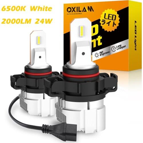OXILAM 2PCS 2000LM 5202 PSX24W Fog Lights Bulb 6500K White 12W For Chevrolet Cruze Captiva Lacetti Cobalt Aveo T250 T300 Lanos