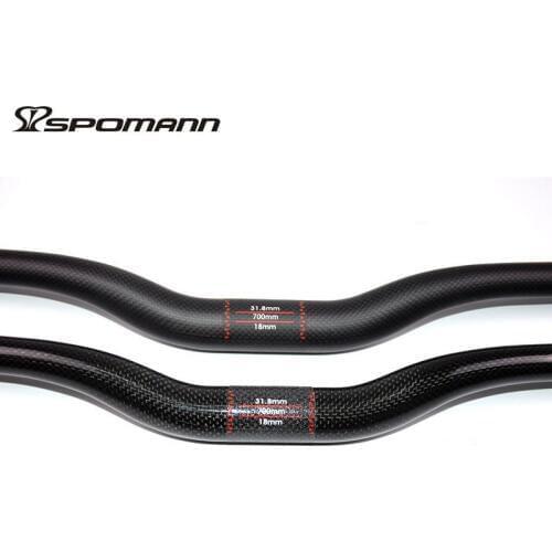Full carbon bicycle swallow-shaped handlebar road mountain bike MTB rise handlebar 31.8mm parts bicycle accessories 600-720mm