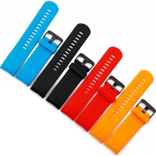 Rubber strap mens watch accessories pin buckle for Suunto7R KAILASH outdoor sports waterproof silicone watch band