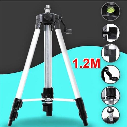 1.2M Laser Level Tripod Adjustable Height Thicken Aluminum Tripod Stand For Self leveling Tripod