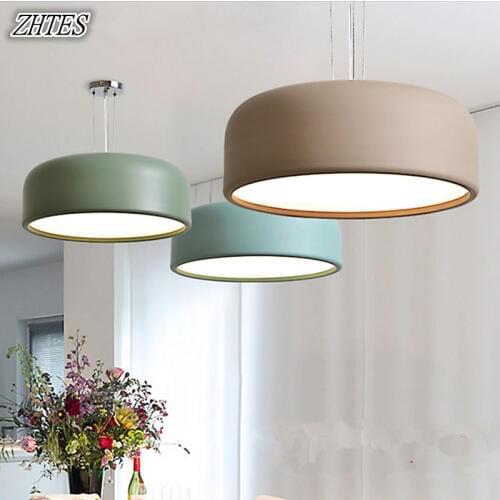 Nordic Chandeliers Simple and Modern Bedroom Dining Room Study Fashion Hanging Ceiling Dual-use Lamps