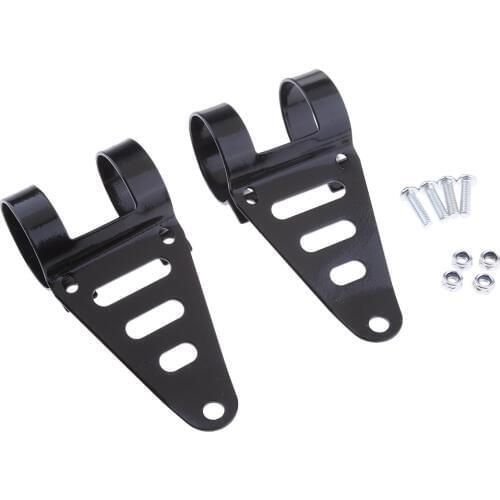Heavy Metal Universal Headlight Spotlight Fork Mounting Bracket Motorcycle 41-43mm Fork Mount Dia Motorcycle Light Assembly