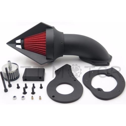 Aftermarket motorcycle parts Cone Spike Air Cleaner Kits for Honda Shadow 600 VLX600 VLX 1999-2012 BLACK