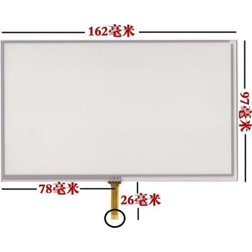 10 pcs 7-inch 165*100 navigator touch screen E lu navigation X10 microt10 hand-written screen/external screen, free delivery