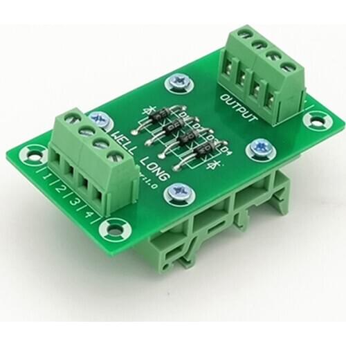 4 Channel Diode Protection Terminal Block IN4007 1A/1200V Diode Terminal Block