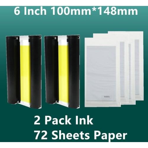 6 Inch Photo Paper Ink Cassette KP-108IN KP-36IN Ink and Paper Set for Canon Selphy CP1300 CP1200 CP910 CP900 Photo Printer