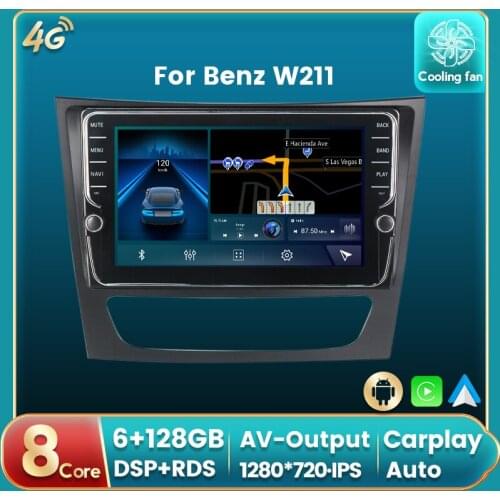 Android 11 4G LTE DSP Car Radio Auto Multimedia DVD Player For Benz W211 GPS Navi Auto carplay IPS