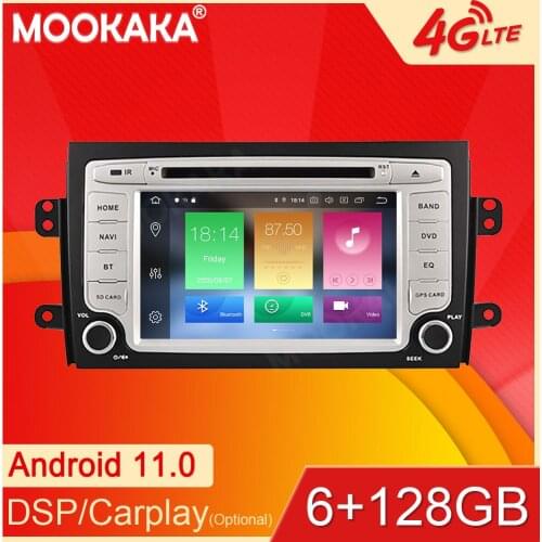 Android11 6+128GB For Suzuki SX4 2006-2010 Car GPS Navigation Streaming Media Multimedia Player Head Unit Auto Radio