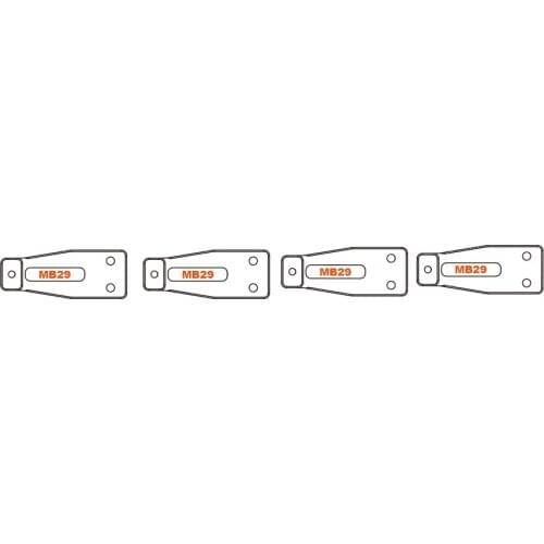 Capo SIXER 1:6 Jimny Samurai 15828MB29 Upper shock tower a one pair RC Crawler option upgrade parts