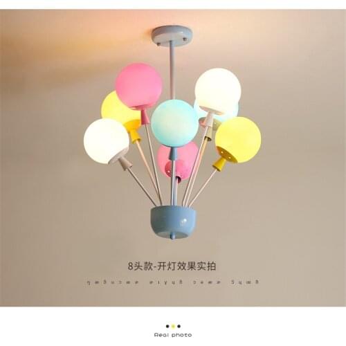 Color Balloon Acrylic Ceiling Lights Net Red Childrens Room LED Bedroom Light Boy Girl Amusement Park Kindergarten Ceiling Lamp