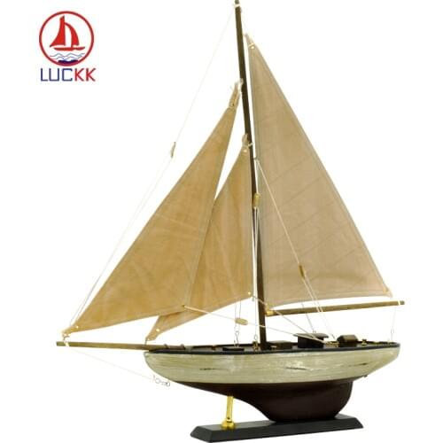 LUCKK New version Wooden Sailing Boats Vintage Home Decor Gifts Souvenirs Miniature Boat Sailing Ship Model Drop Shipping