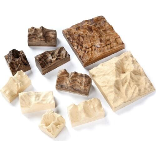 Wooden Simulation Snow Mountain Peak Dried Flower Resin Decorative Craft DIY Ring Pendant Micro Landscape Making For Jewelry