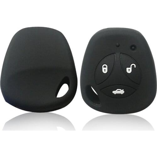 For Lada Kalinu 1 Option Silicone Key Cover For Lada Vesta Granta Priora Kalina Uncut Auto Blank Remote Car Key Case Cover Fob